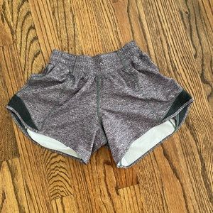lululemon gray hotty hot shorts